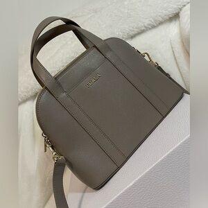 Furla leather gray Satchel Bag